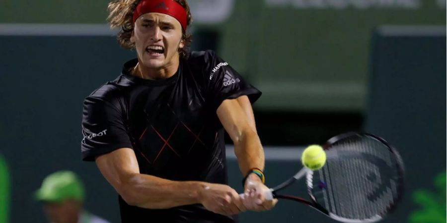 Alexander Zverev im Einsatz gegen David Ferrer.