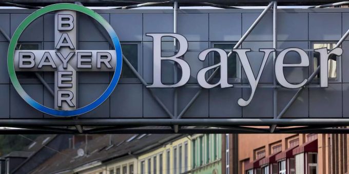 Das Logo des Konzerns Bayer. bayer dicamba