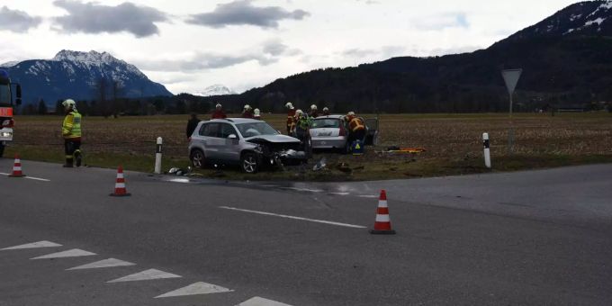 Altstätten - Zwei Personen verletzt wegen Vortritt-Missachtung