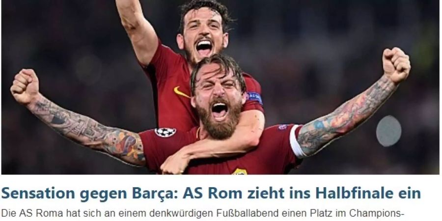 So titelt der «Kicker»