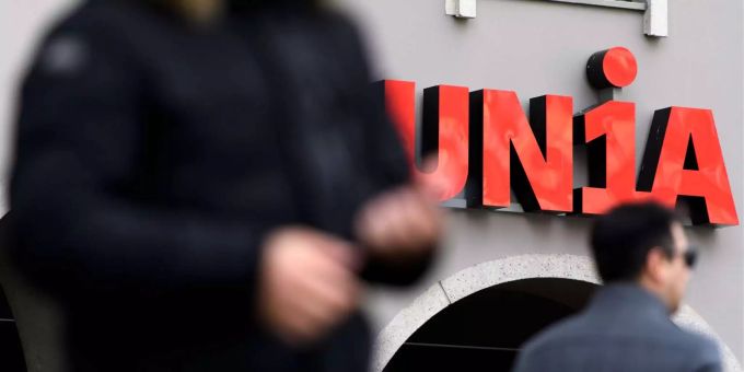 Die grösste Gewerkschaft der Schweiz, die Unia. Unia Serge Gnos