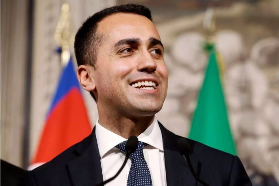 Luigi Di Maio ist der Chef der Partei fünf Sterne.