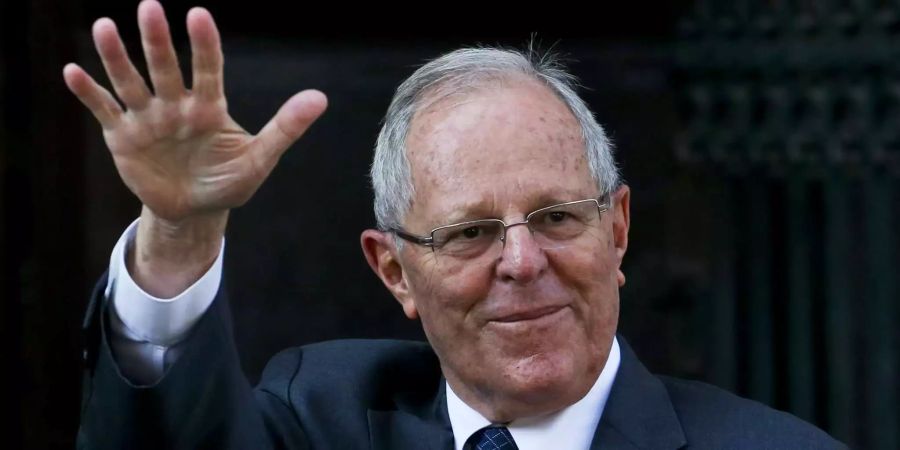 Der umstrittene Präsident Perus, Pedro Pablo Kuczynski, sagt «Adios»