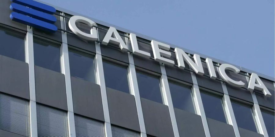 Das Logo der Firma Galenica in Bern.