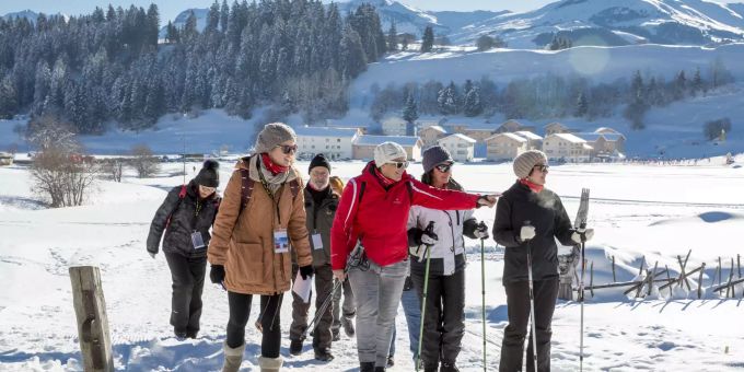 Winterwandern in Brigels © Surselva Tourismus Winterwandern in Brigels © Surselva Tourismus