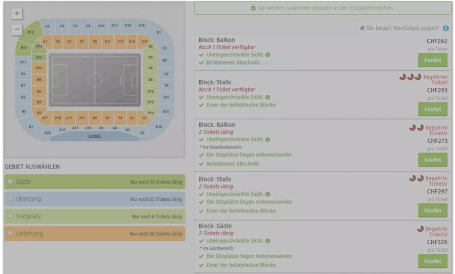 Auf Viagogo stehen Cupfinal-Tickets zum Verkauf. Sie sind allerdings nicht echt.