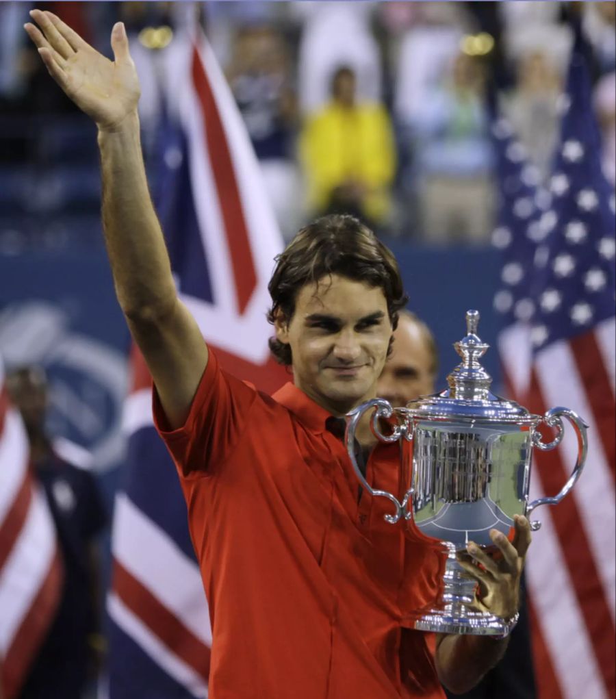 Roger Federer gewann 2008 die US Open.