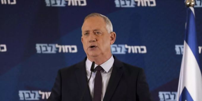 Der Oppostionspolitiker vom Mitte-Bündnis Blau-Weiss, Benny Gantz. benny gantz