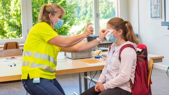 Jessica wird als «Opfer» präpariert.