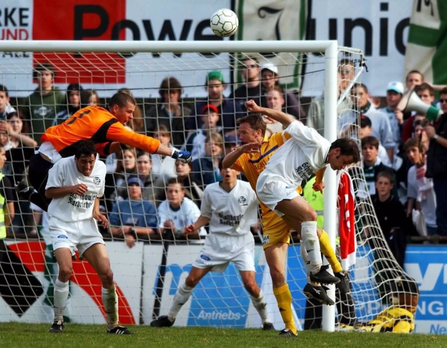 Fabio Coltorti (l.) wechselte 2001 vom FC Kriens zum FC Schaffhausen.