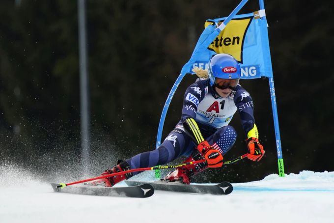 Kann als einzige mit Lara Gut-Behrami mithalten: Mikaela Shiffrin Lara Gut-Behrami
