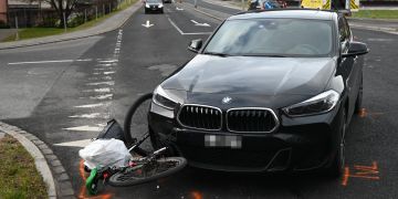 Sargans: Zusammenprall zwischen Auto und Velo