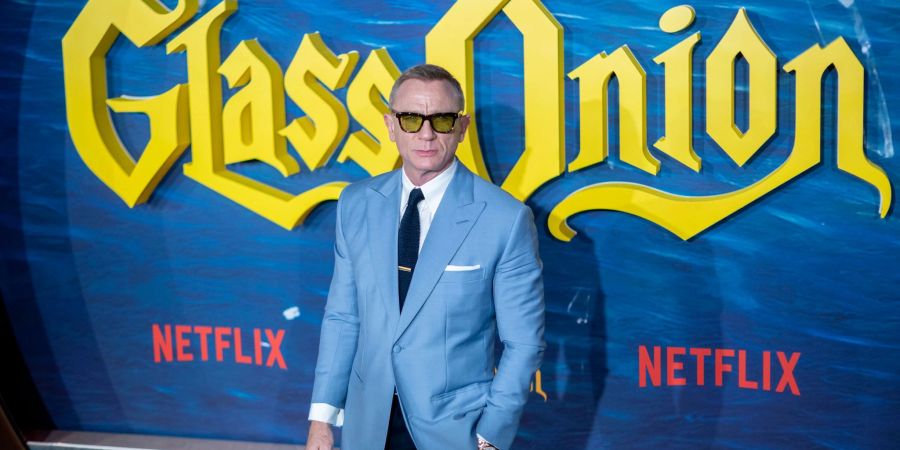 Der britische Schauspieler Daniel Craig bei der «Glass Onion»-Premiere in Madrid.