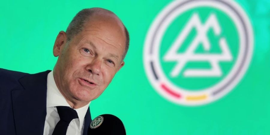 Scholz bei Besuch des DFB im August