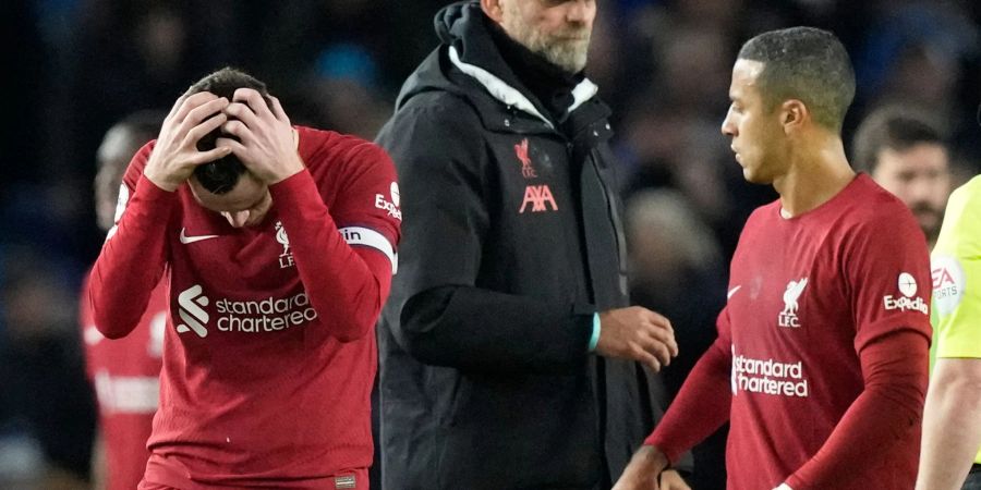 Der FC Liverpool und Jürgen Klopp unterlagen bei Brighton & Hove Albion mit 0:3.