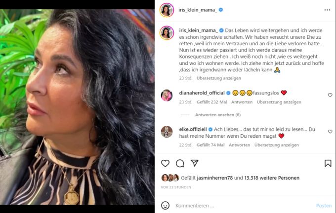 Iris Klein soll von ihrem Mann Peter betrogen worden sein. Daniela Katzenberger Iris Klein