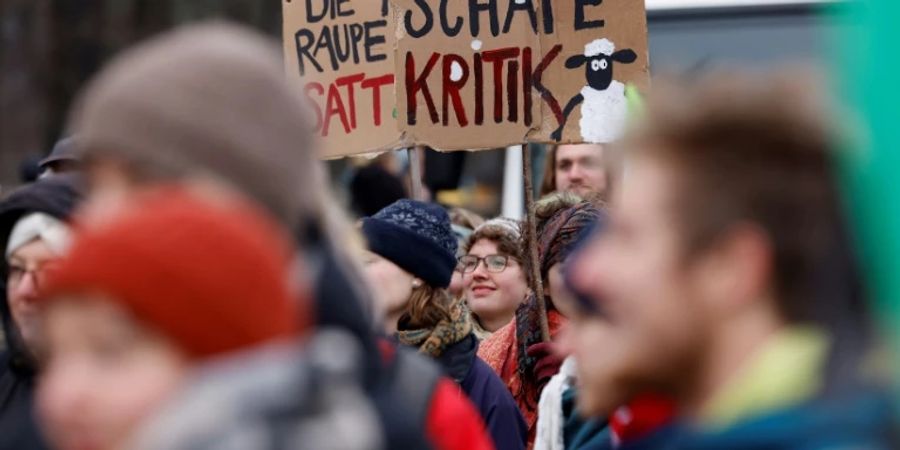 Teilnehmende der Demo in Berlin