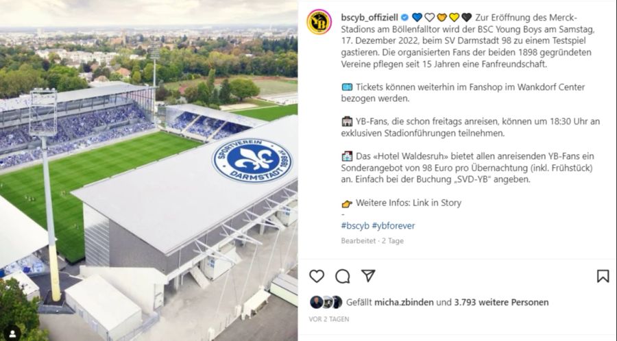 Der Club aus der zweiten Bundesliga hat am Samstag das Stadion neu eröffnet.