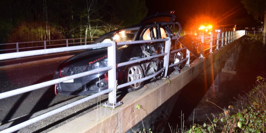 Urnäsch: Fünf Verletzte nach Selbstunfall