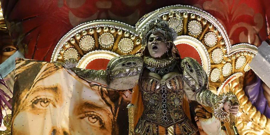 Weckte den Unmut von Brasiliens Präsident Bolsonaro: Die Vorstellung der Sambaschule Mangueira mit der Darstellung von Jesus Christus.