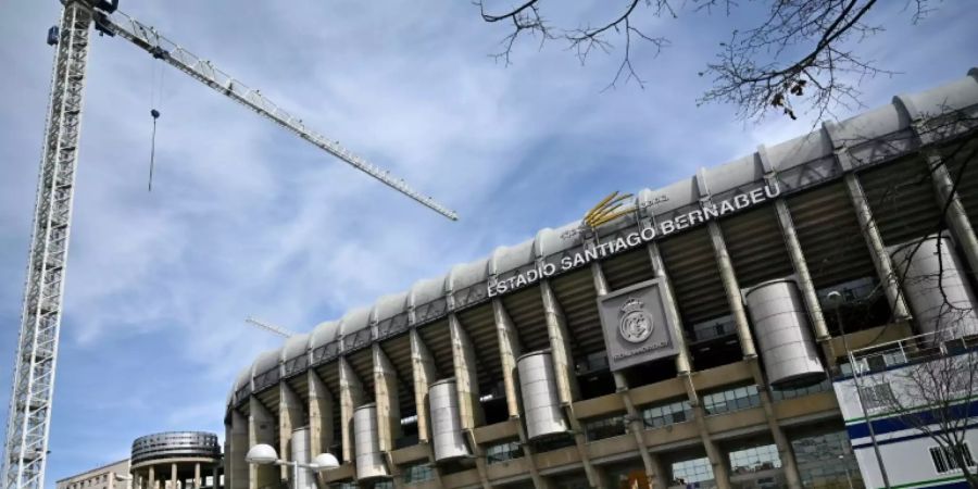 Das Estadio Santiago Bernabeu wird gerade renoviert
