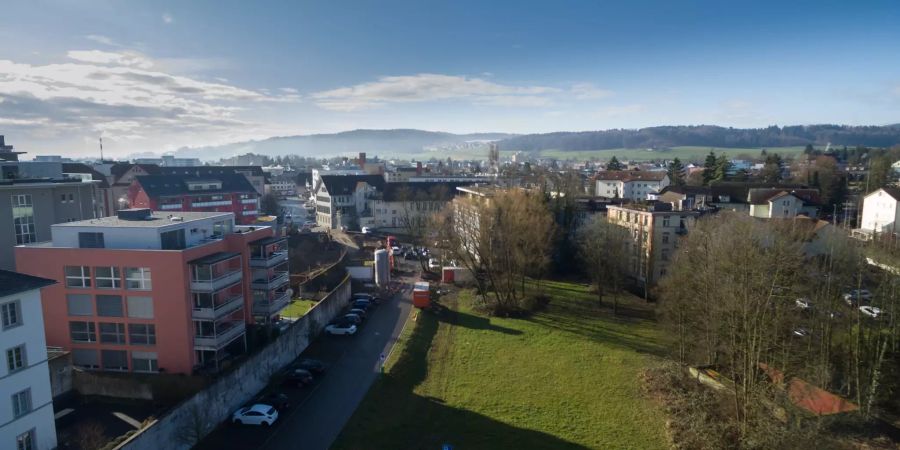 Blick auf die Stadt Wohlen.