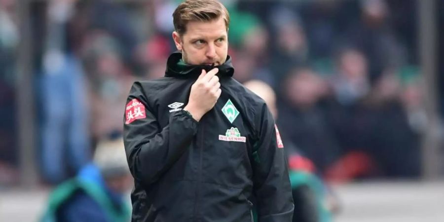 Das Team von Trainer Florian Kohfeldt verspielte in Berlin eine 2:0-Führung. Foto: Soeren Stache/dpa-Zentralbild/dpa