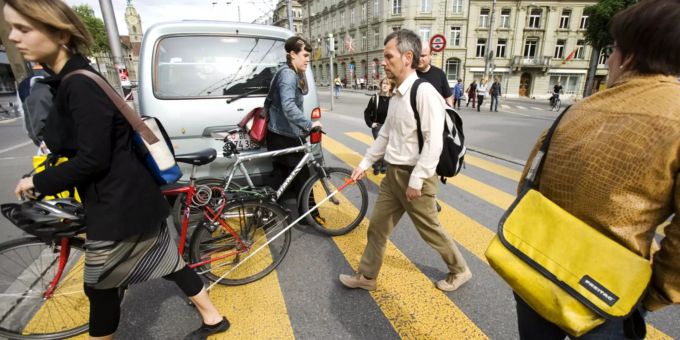 In der Schweiz leben über 320'000 Personen mit einer Sehbehinderung, Tendenz steigend. blind