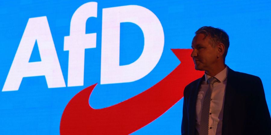 Thüringens AfD-Chef Björn Höcke bei einer Veranstaltung im thüringischen Pfiffelbach.