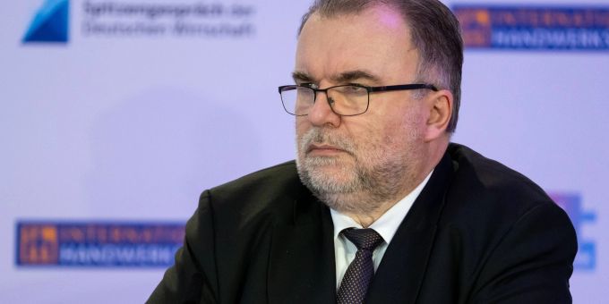 Siegfried Russwurm, Präsident des Bundesverbandes der Deutschen Industrie (BDI). russwurm