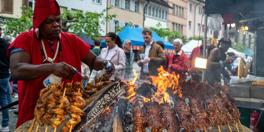 Auch für das leibliche Wohl ist am Afro-Pfingsten gesorgt.