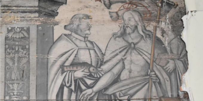Ein Wandbild von 1543 wurde in Wil aufgedeckt. wil wandbild
