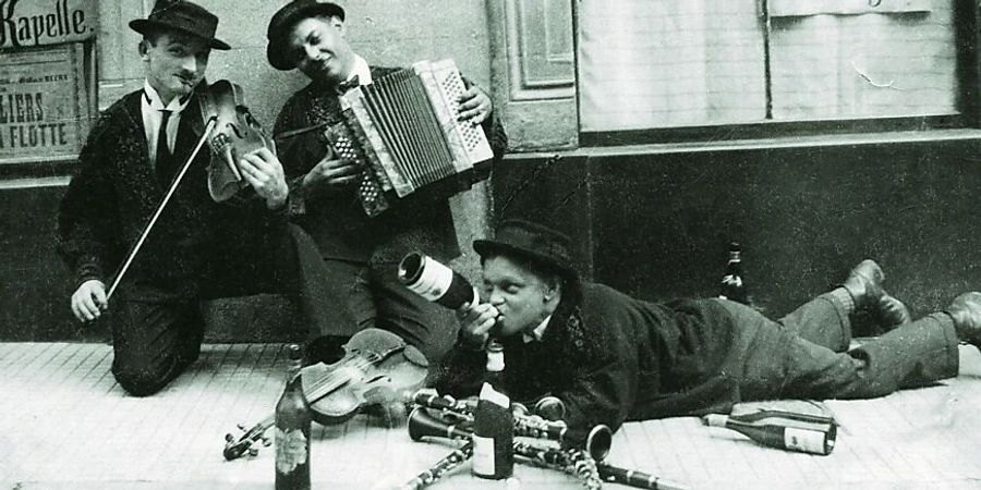 Altes Bild von Musikanten
