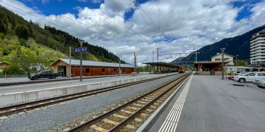 Bahnhof Ilanz.