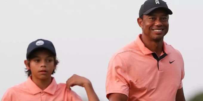 Tiger Woods und sein Sohn Charlie bei der PNC Championship in Orlando. Foto: Debby Wong/ZUMA Press Wire/dpa Tiger Woods und sein Sohn Charlie bei der PNC Championship in Orlando. Foto: Debby Wong/ZUMA Press Wire/dpa
