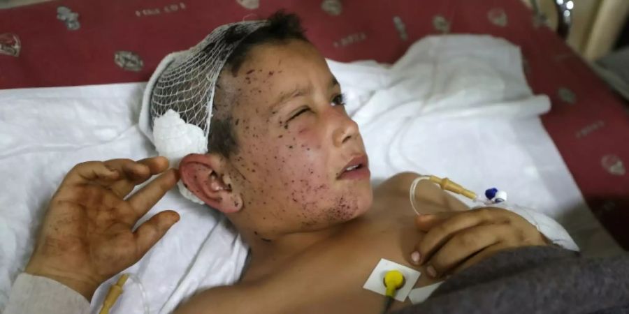 Mutmasslich bei US-Drohnenangriff verletztes Kind in Syrien
