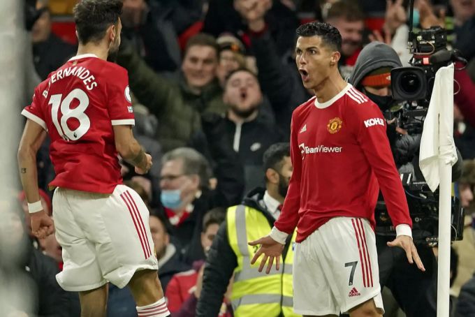 Die beiden Torschützen von Manchester United unter sich. Manchester United