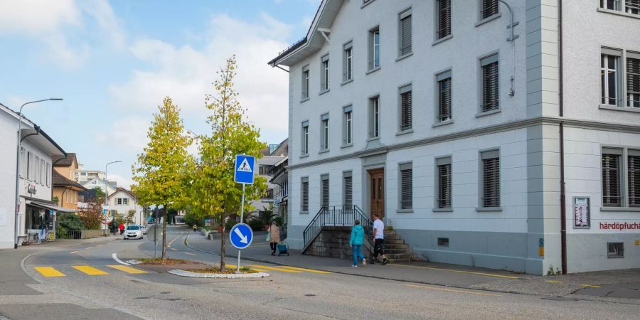 Dorfstrasse in der Gemeinde Schöftland.