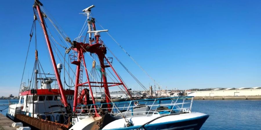 Ein von Frankreich in Le Havre festgesetzter britischer Fischkutter