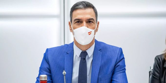 Spaniens Premierminister Pedro Sanchez. Executive Committee meeting of PSOE Party in Madrid