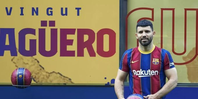 Der FC Barcelona muss eventuell für immer auf die Dienste von Sergio Agüero verzichten. Foto: Gerard Franco Crespo/DAX via ZUMA Wire/dpa Der FC Barcelona muss eventuell für immer auf die Dienste von Sergio Agüero verzichten. Foto: Gerard Franco Crespo/DAX via ZUMA Wire/dpa