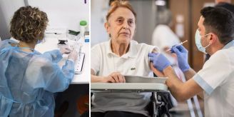 Weniger neue Fälle - Booster macht sich bei über 65-Jährigen bemerkbar