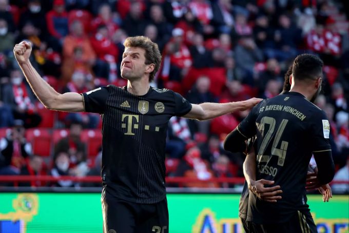 Müller-Festspiele: Thomas Müller glänzt für Bayern München als Vorbereiter und Vollstrecker gegen Union Berlin. Thomas Müller Bayern München