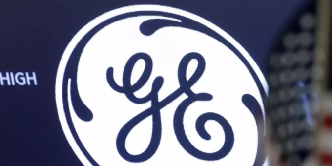 Das Logo von General Electric (GE) ist in der New Yorcker Börse. Foto: Richard Drew/AP/dpa Das Logo von General Electric (GE) ist in der New Yorcker Börse. Foto: Richard Drew/AP/dpa