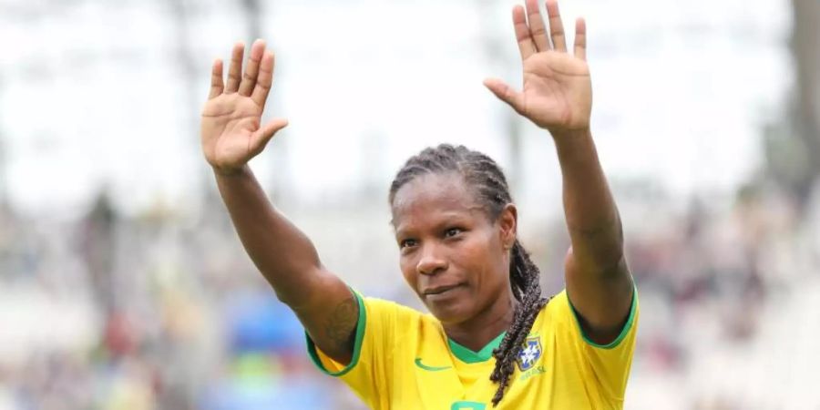 Brasiliens Rekordnationalspielerin Formiga wird ihre Karriere im Nationalteam beenden. Foto: Vanessa Carvalho/ZUMA Wire/dpa