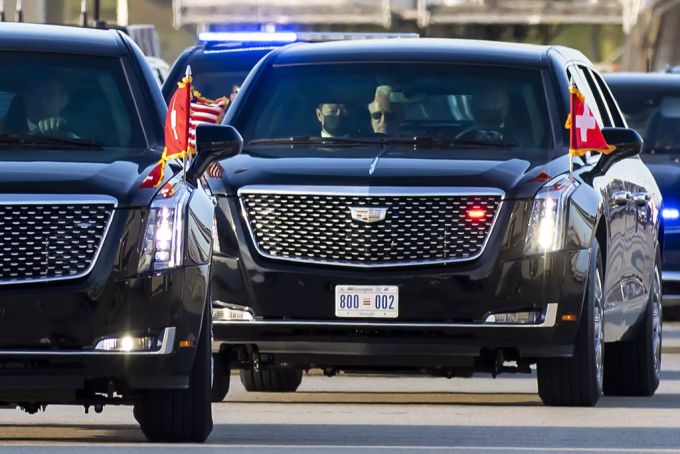 Das Chassis der US-Präsidenten-Kutsche gilt faktisch als «unzerstörbar». Joe Biden Gipfel Putin