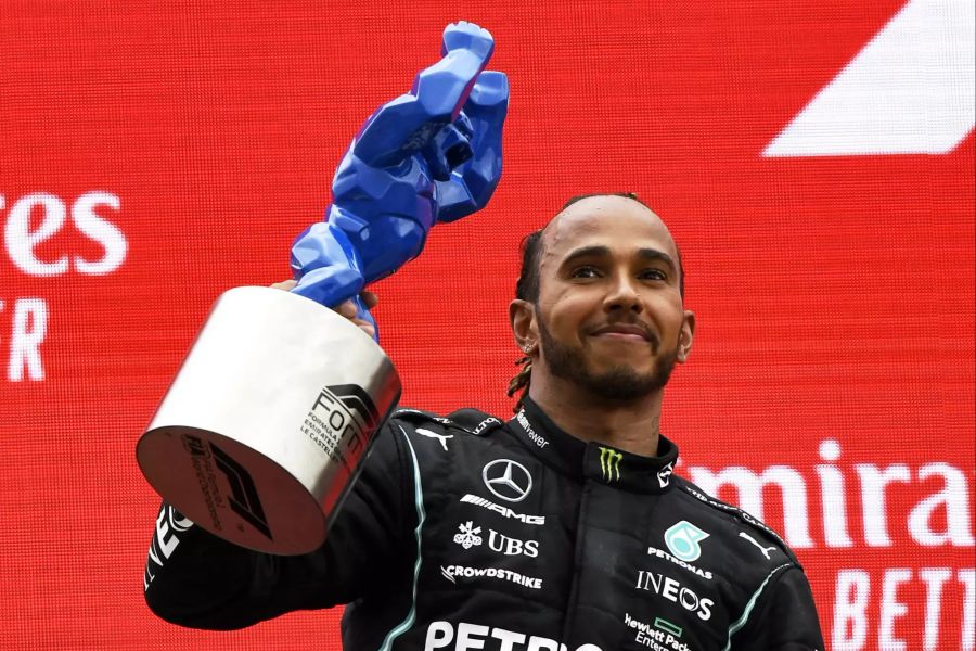 Ungewohnt weit hinten in einer Ergebnis-Liste: Lewis Hamilton belegt im Forbes-Ranking mit 75 Millionen Franken nur Rang acht.