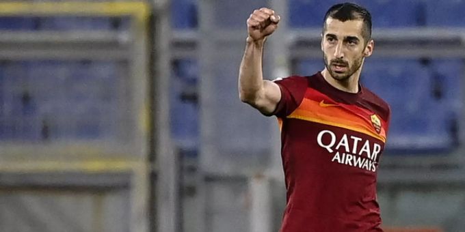 Henrikh Mkhitaryan ballt die Faust. Er hat seinen Vertrag in der italienischen Hauptstadt verlängert. (Symbolbild) Henrikh Mkhitaryan
