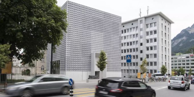 Blick auf das Bündner Kunstmuseums, aufgenommen am Donnerstag, 27. Juli 2017 in Chur. Bündner Kunstmuseum