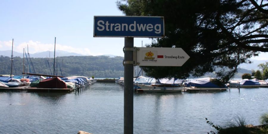 Der Strandweg in Schmerikon.
